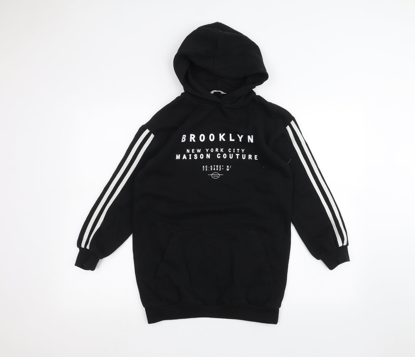 Matalan Girls Black   Pullover Hoodie Size 10 Years