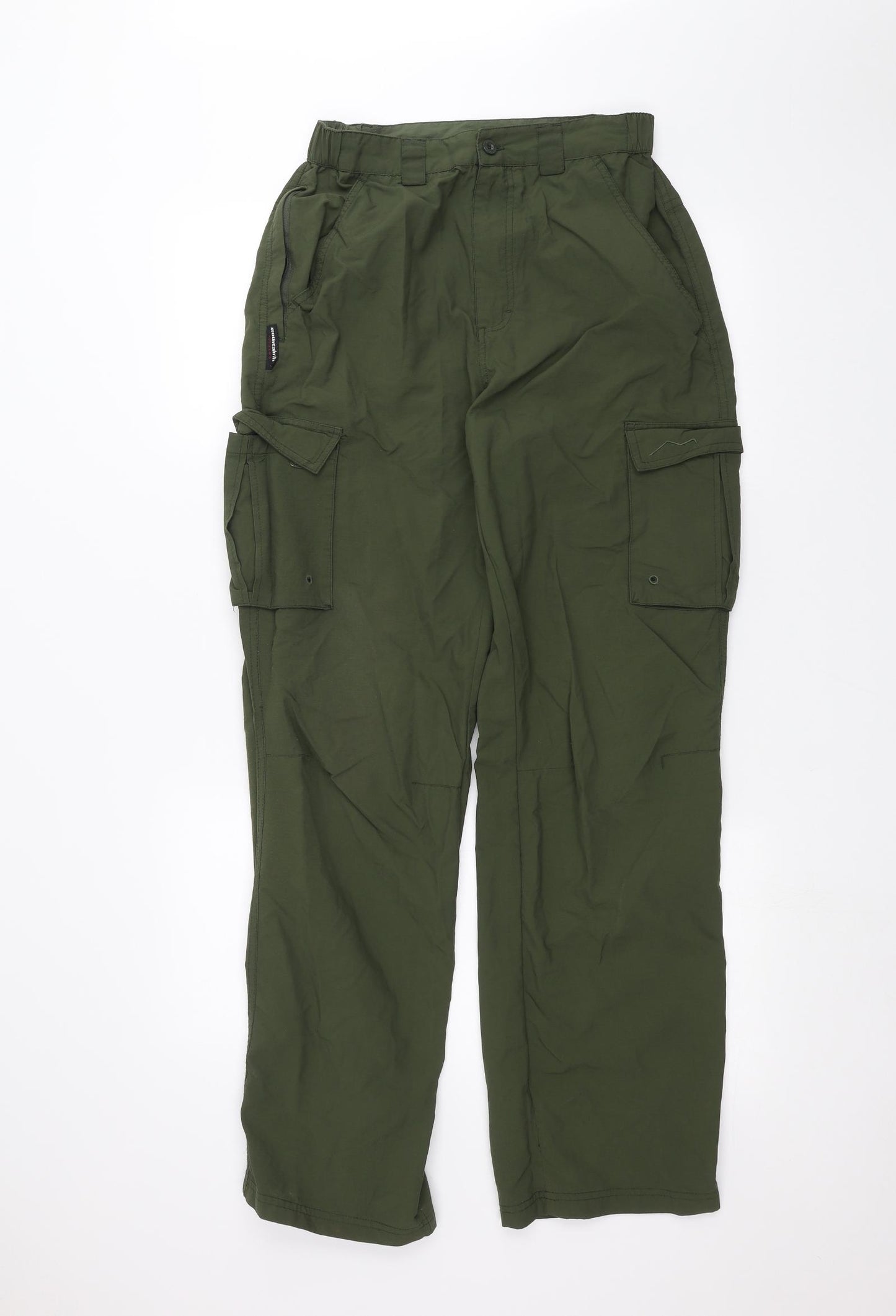 Mountain Life Mens Green   Cargo Trousers Size M L30 in
