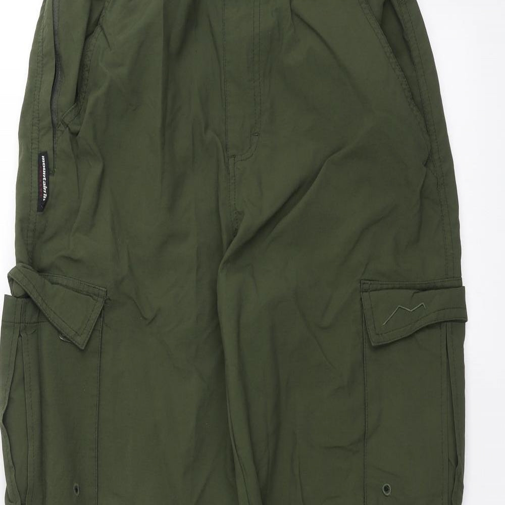 Mountain Life Mens Green   Cargo Trousers Size M L30 in
