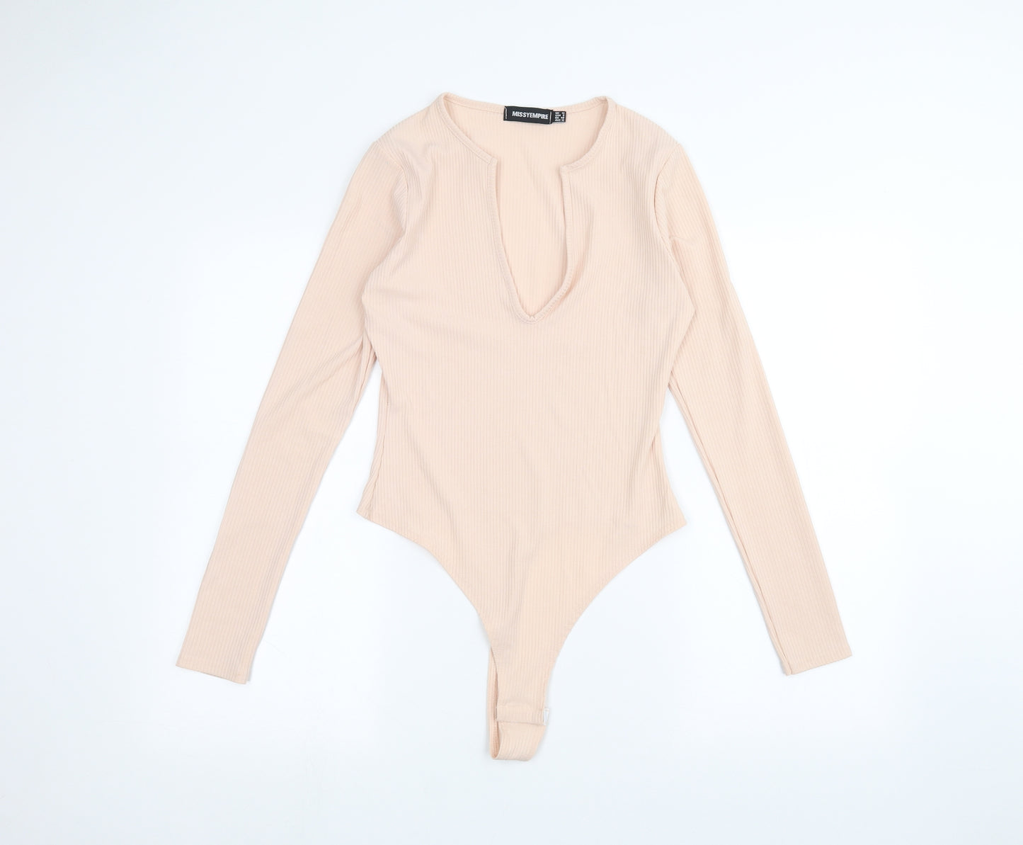 Missyempire Womens Pink   Bodysuit One-Piece Size 12