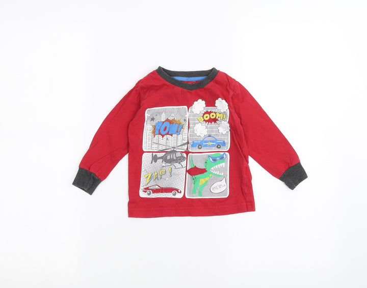 Matalan Baby Red   Basic T-Shirt Size 12-18 Months
