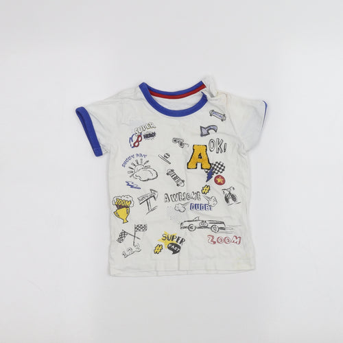 Matalan Baby White   Basic T-Shirt Size 12-18 Months