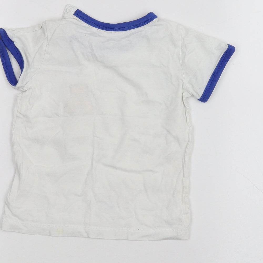 Matalan Baby White   Basic T-Shirt Size 12-18 Months