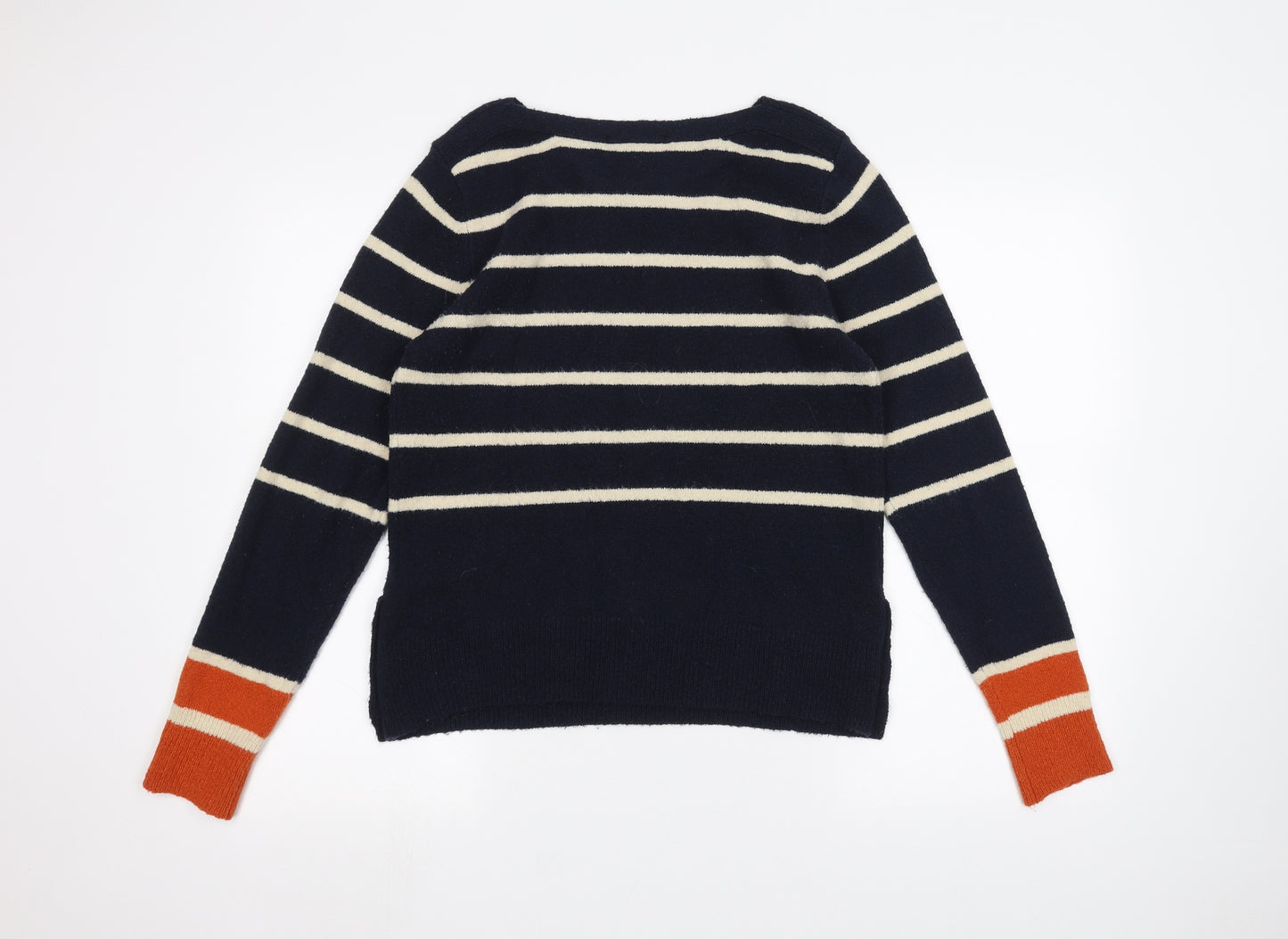 Oasis Womens Blue Striped  Pullover Jumper Size M