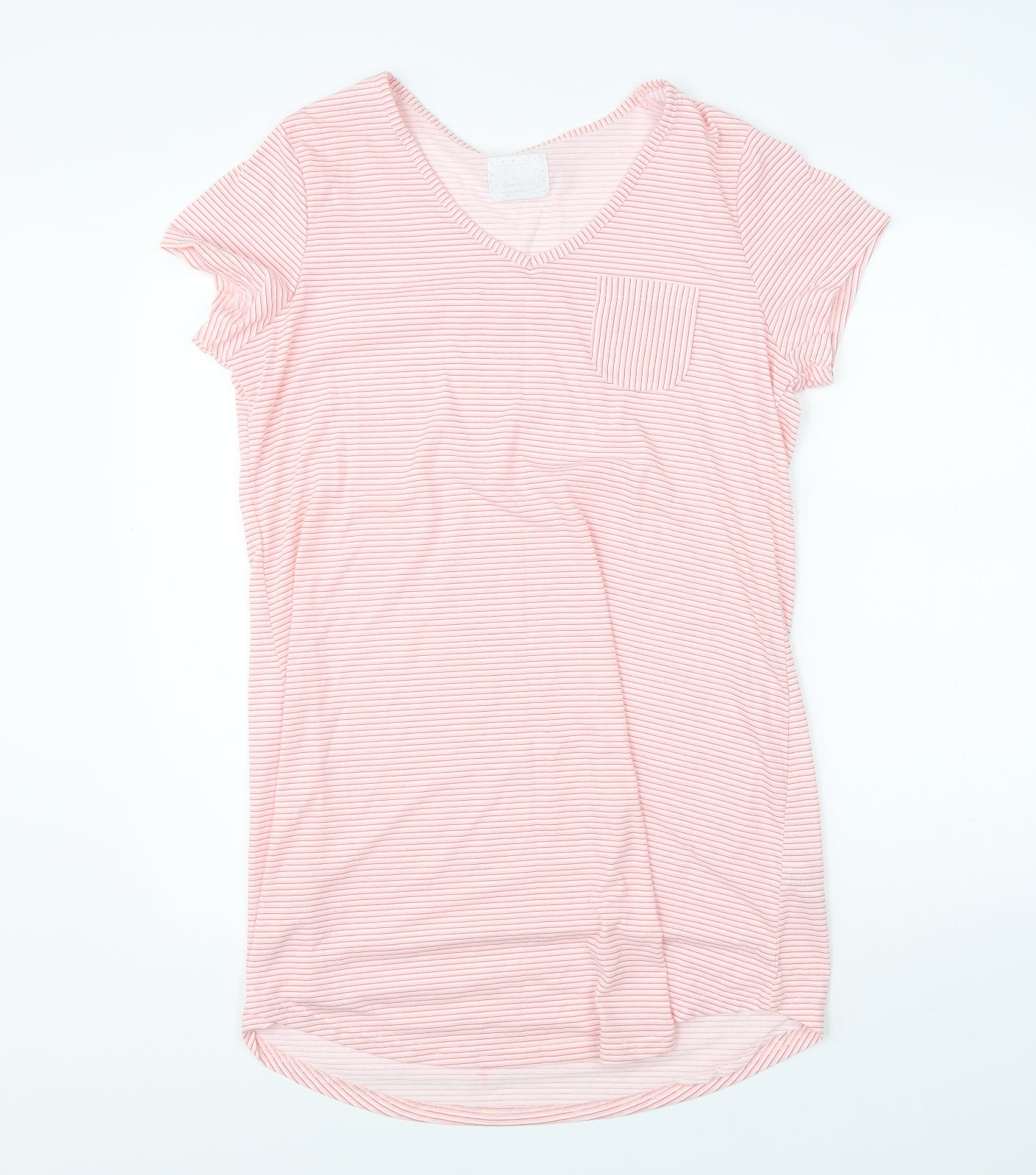 Matalan Womens Pink Striped   Nightshirt Size M