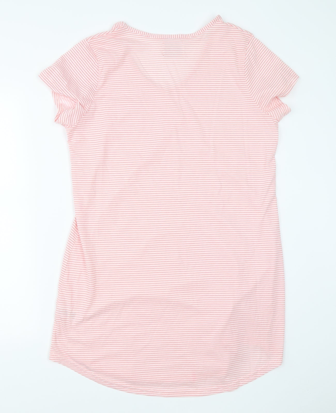 Matalan Womens Pink Striped   Nightshirt Size M