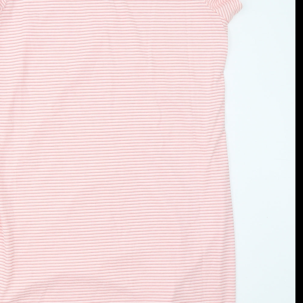 Matalan Womens Pink Striped   Nightshirt Size M