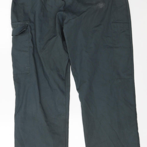 Alisco Mens Blue   Cargo Trousers Size 35 L28 in