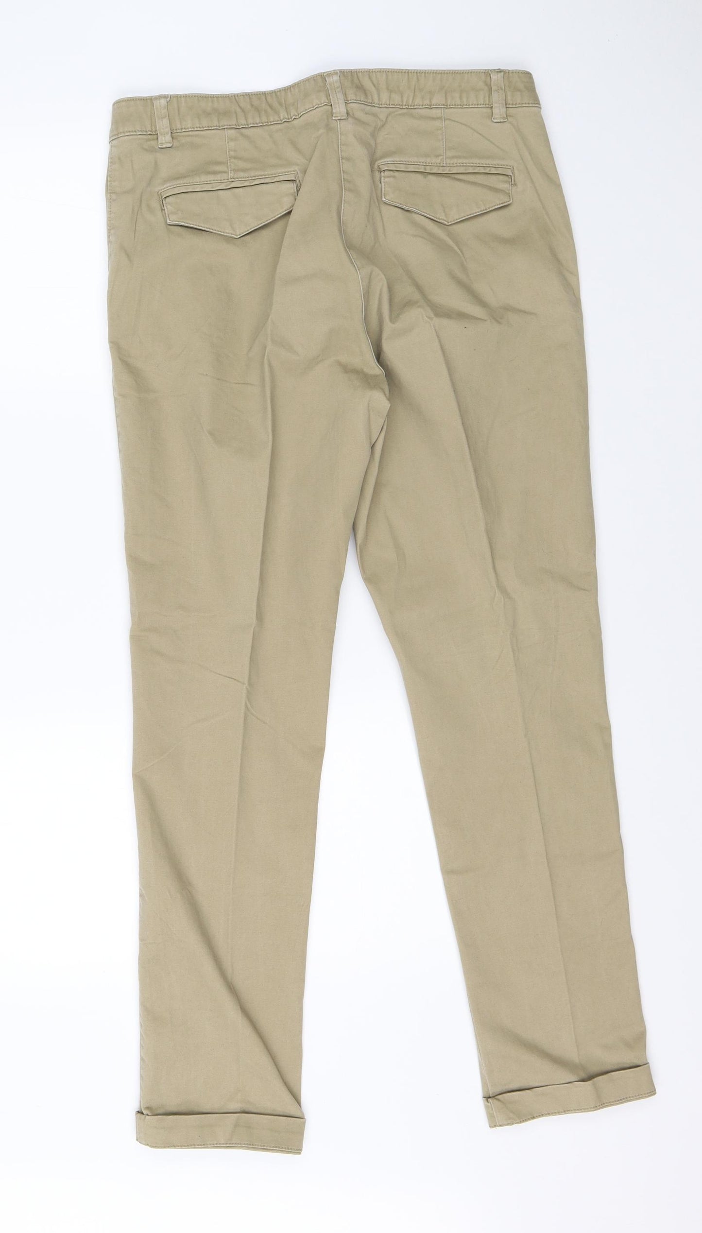 Bonmarché Womens Beige   Cargo Trousers Size 12 L27 in