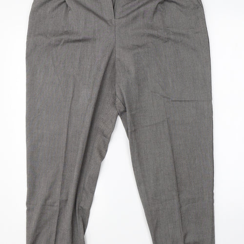 Very Womens Grey   Dress Pants Trousers Size 14 L24 in