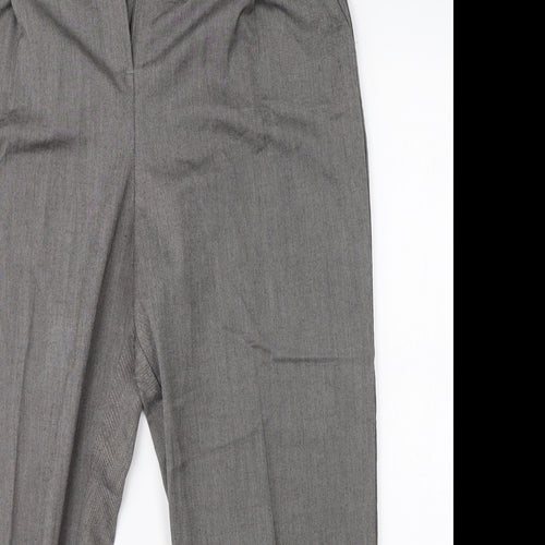 Very Womens Grey   Dress Pants Trousers Size 14 L24 in