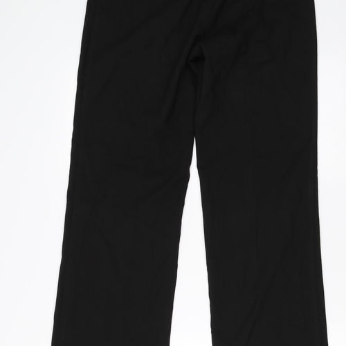 AMARANTO Womens Black   Dress Pants Trousers Size 12 L30 in