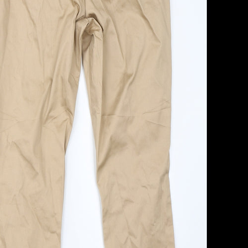 H&M Womens Brown   Chino Trousers Size 18 L24 in