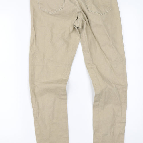 Yes Yes Womens Beige   Chino Trousers Size 28 in L28 in