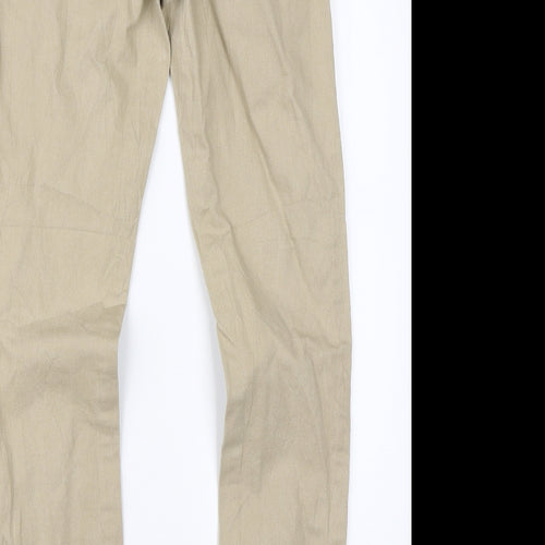 Yes Yes Womens Beige   Chino Trousers Size 28 in L28 in