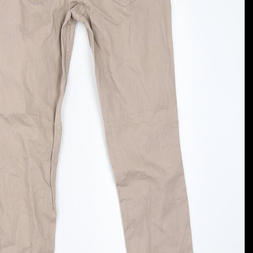 Up Fashion Womens Beige   Chino Trousers Size 8 L32 in