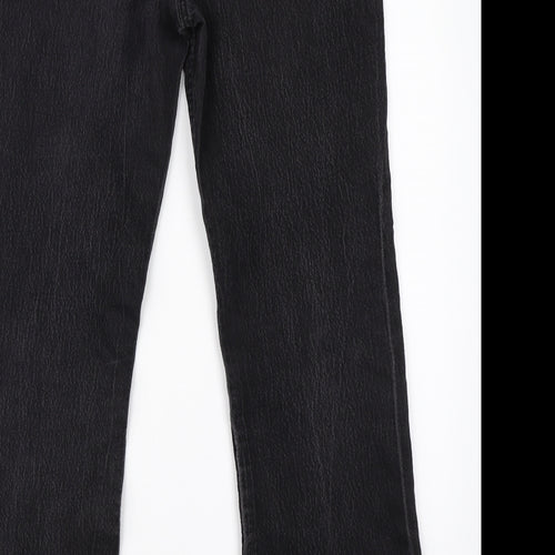 George Womens Black  Denim Bootcut Jeans Size 14 L28 in