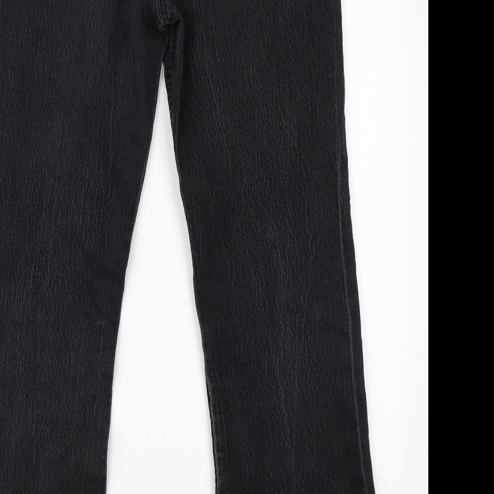 George Womens Black  Denim Bootcut Jeans Size 14 L28 in