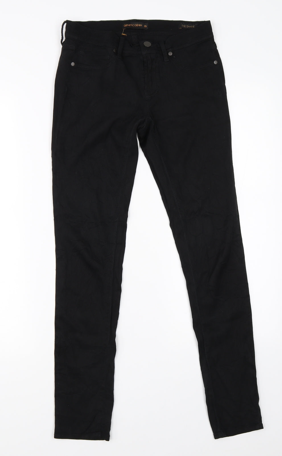 Genetic Denim Womens Black   Straight Jeans Size 25 in L25 in