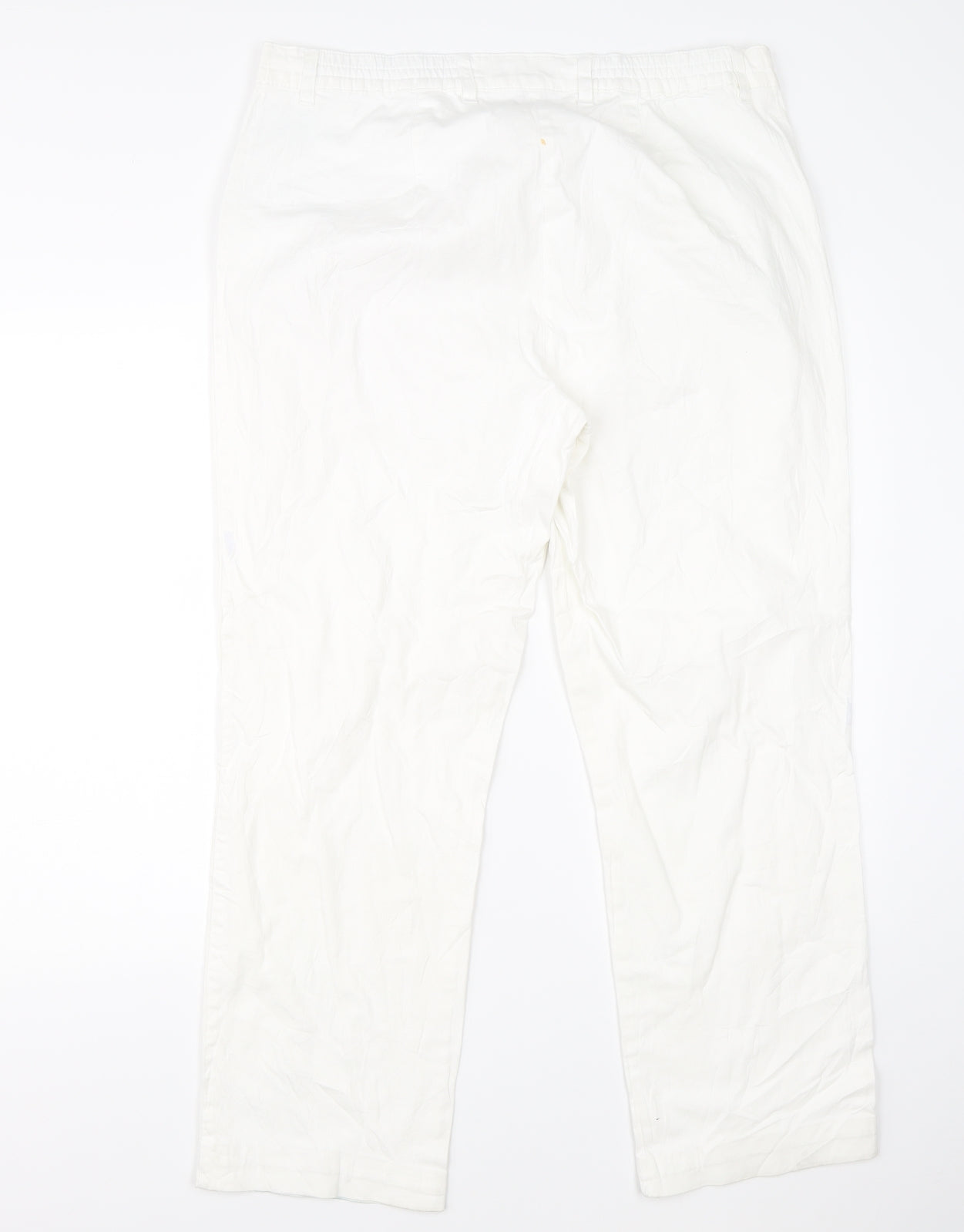 Ulla Popken Womens White   Trousers  Size 18 L28 in