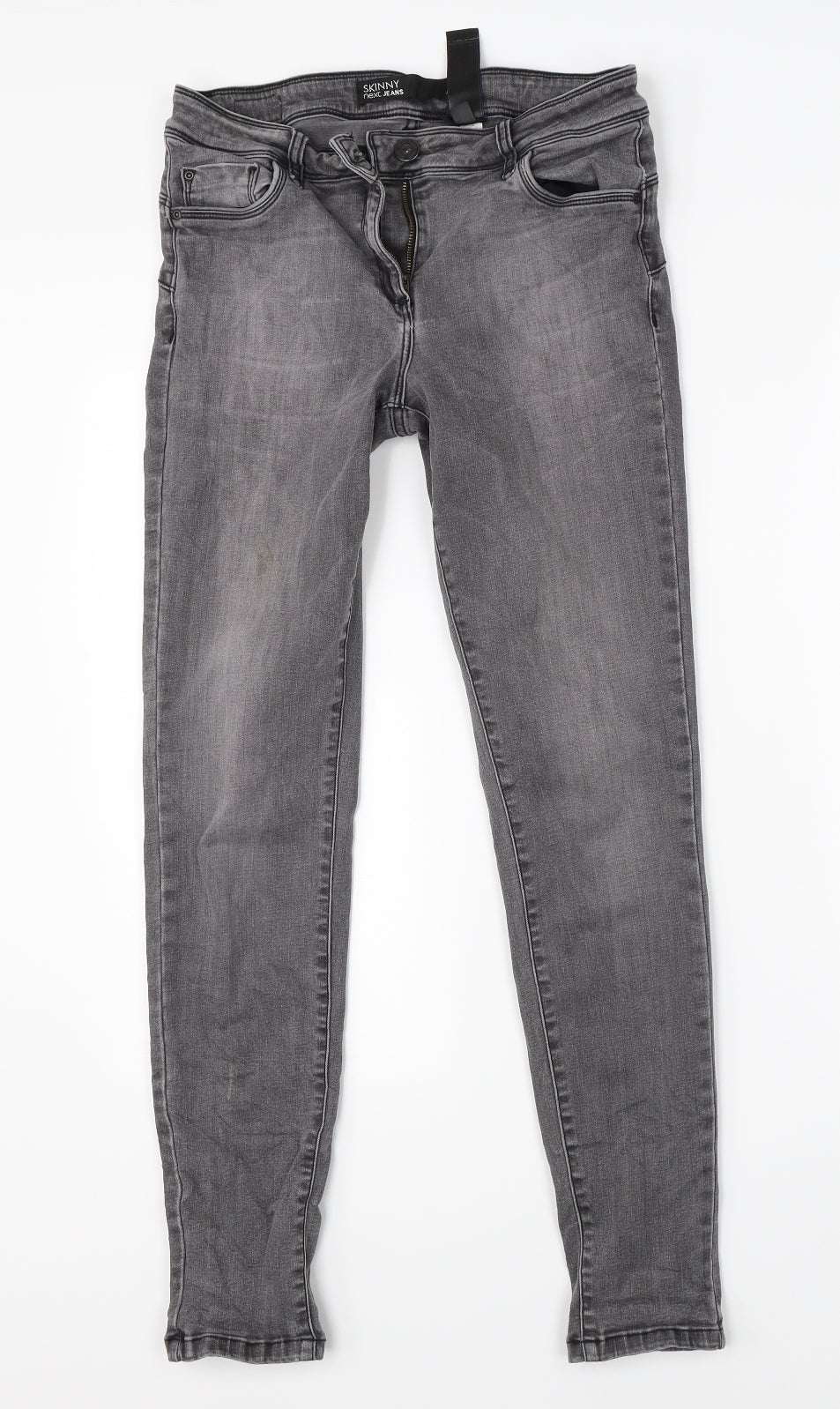 NEXT Womens Grey  Denim Skinny Jeans Size 12 L28 in