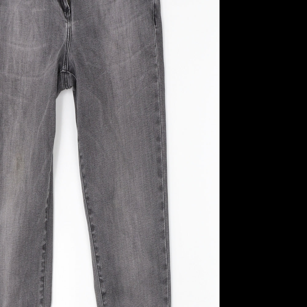 NEXT Womens Grey  Denim Skinny Jeans Size 12 L28 in