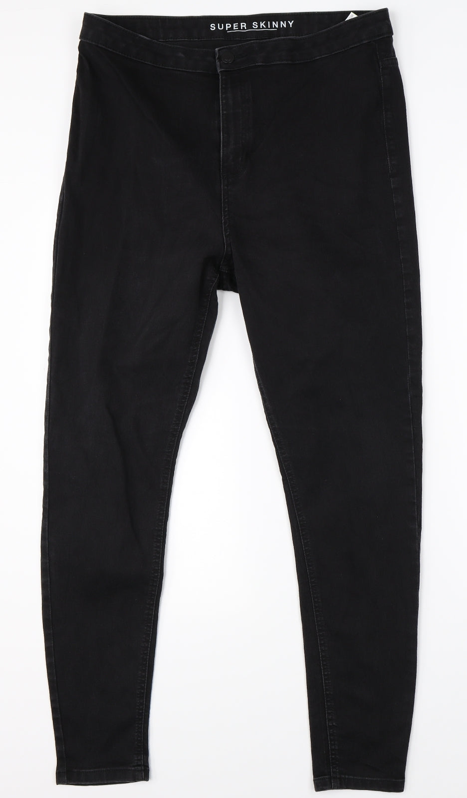 M&S Womens Black  Denim Skinny Jeans Size 18 L26 in