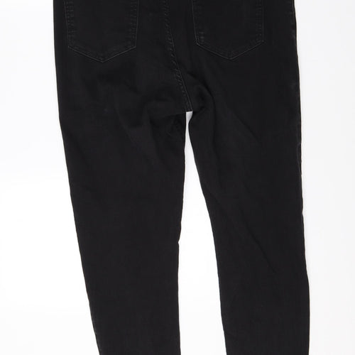 M&S Womens Black  Denim Skinny Jeans Size 18 L26 in