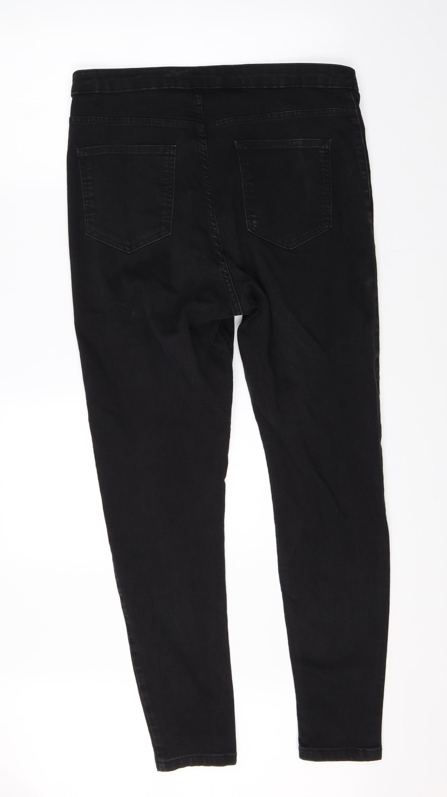 M&S Womens Black  Denim Skinny Jeans Size 18 L26 in