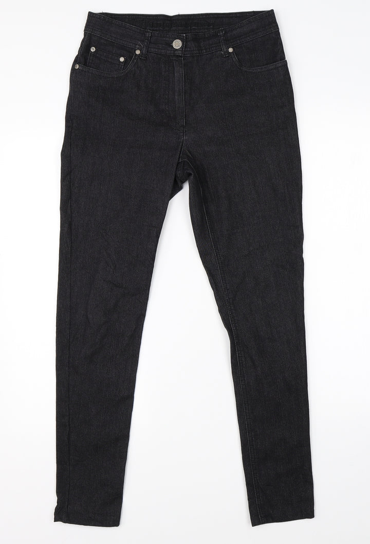 Bonita Womens Black  Denim Skinny Jeans Size 29 in L26 in