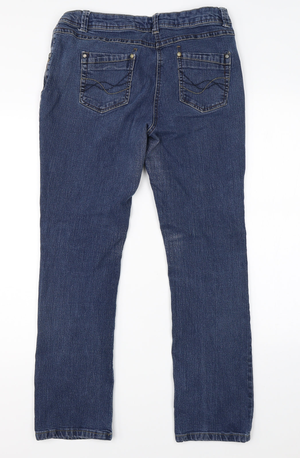 George Womens Blue  Denim Straight Jeans Size 16 L26 in