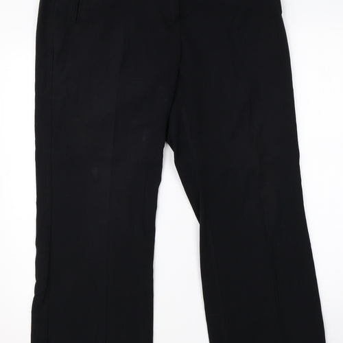 M&S Womens Black   Dress Pants Trousers Size 14 L26 in