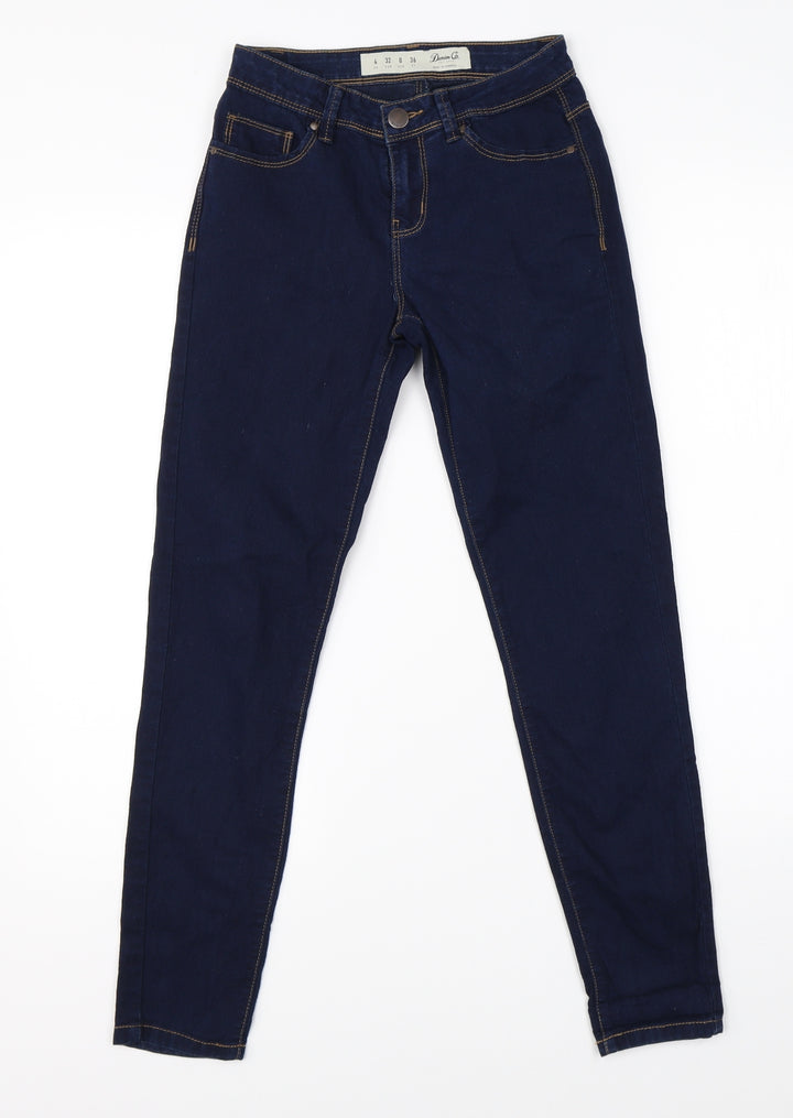Denim Co Womens Blue  Denim Jegging Jeans Size 4 L25 in