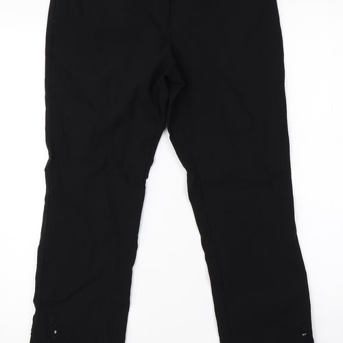 Casual Club Womens Black   Dress Pants Trousers Size 12 L28 in
