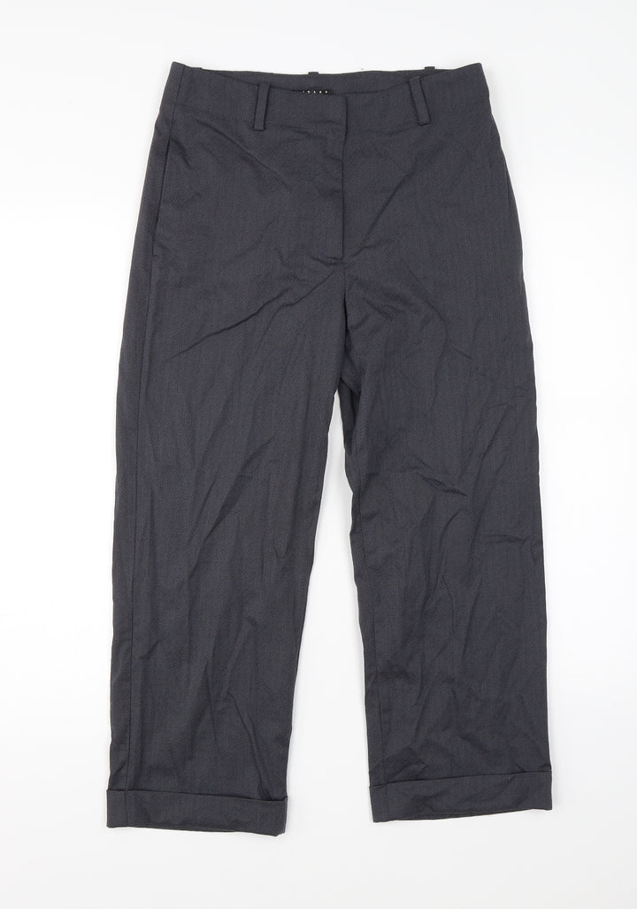 Sisley Womens Grey Argyle/Diamond  Dress Pants Trousers Size 6 L21 in