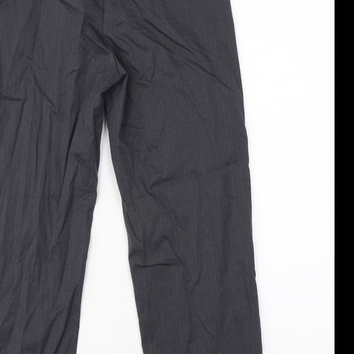 Sisley Womens Grey Argyle/Diamond  Dress Pants Trousers Size 6 L21 in