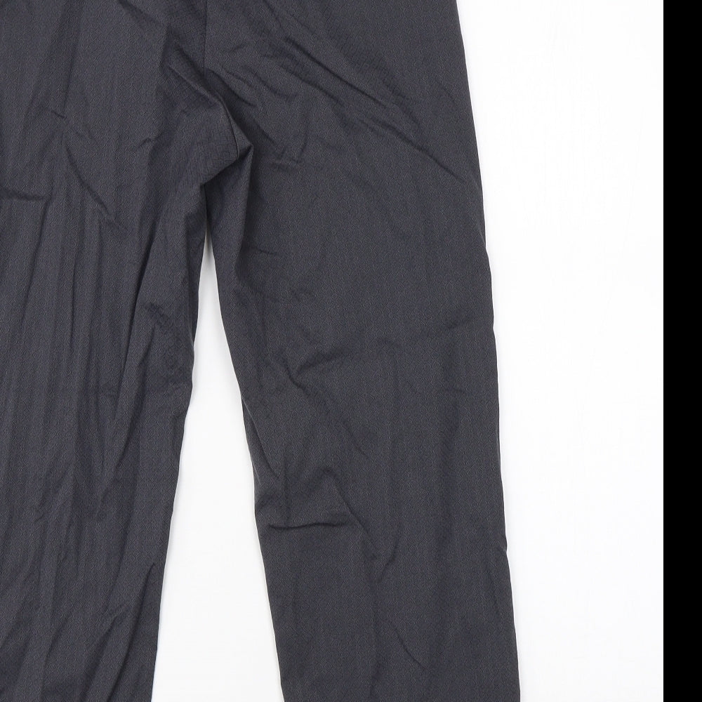Sisley Womens Grey Argyle/Diamond  Dress Pants Trousers Size 6 L21 in