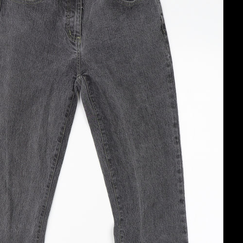So Funky Womens Grey  Denim Straight Jeans Size 14 L30 in