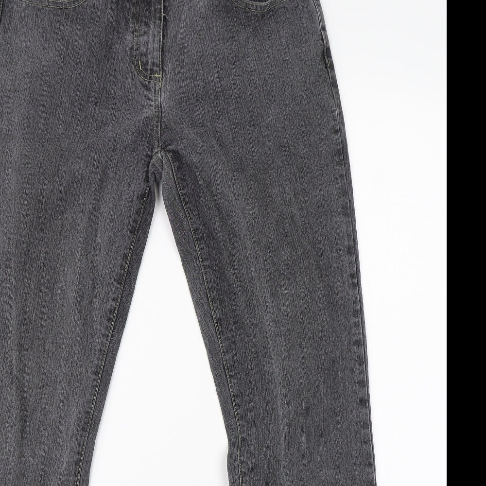 So Funky Womens Grey  Denim Straight Jeans Size 14 L30 in
