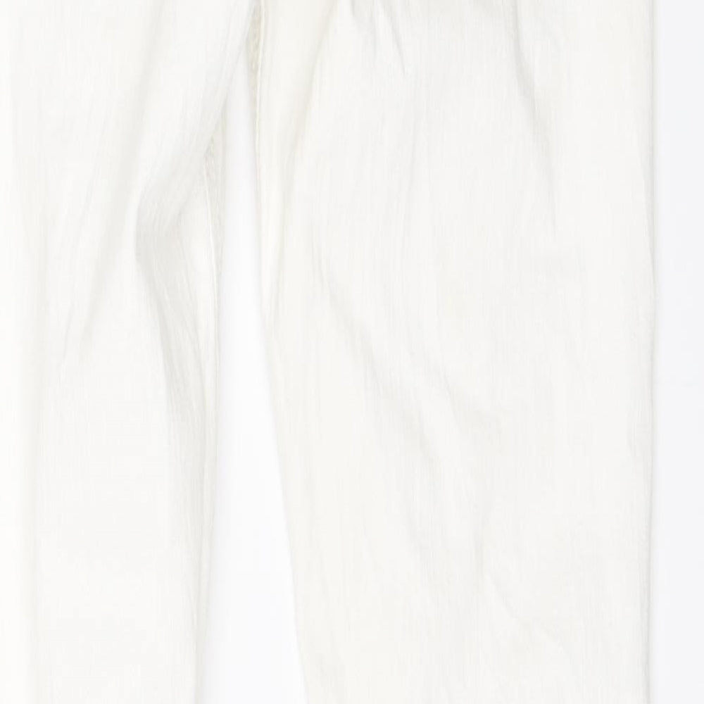 Preworn Mens White  Denim Straight Jeans Size 32 L34 in
