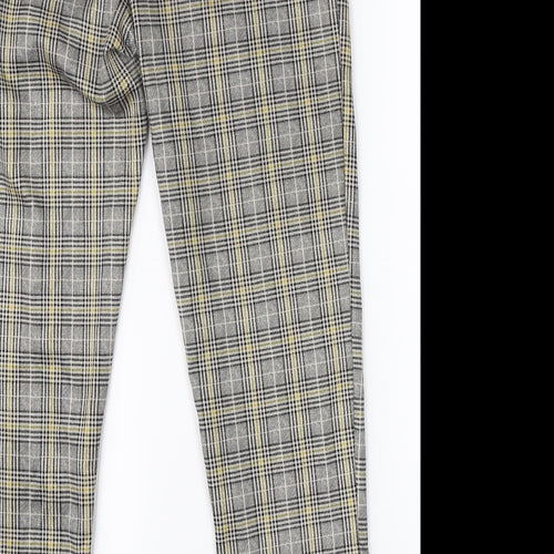 Cameo Rose Womens Beige Check  Dress Pants Trousers Size S L25 in