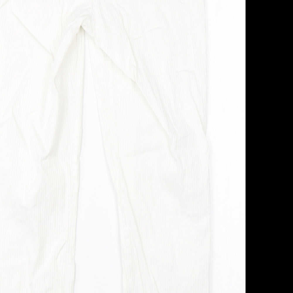Preworn Womens White   Capri Trousers Size 14 L26 in
