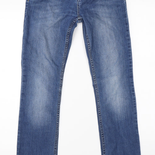 NEXT Womens Blue  Denim Straight Jeans Size 8 L29 in