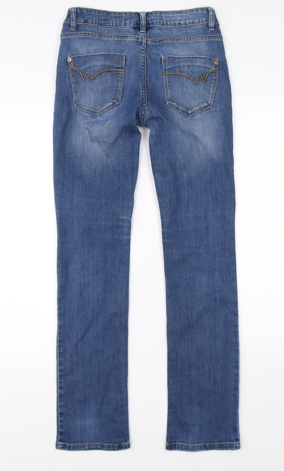 NEXT Womens Blue  Denim Straight Jeans Size 8 L29 in
