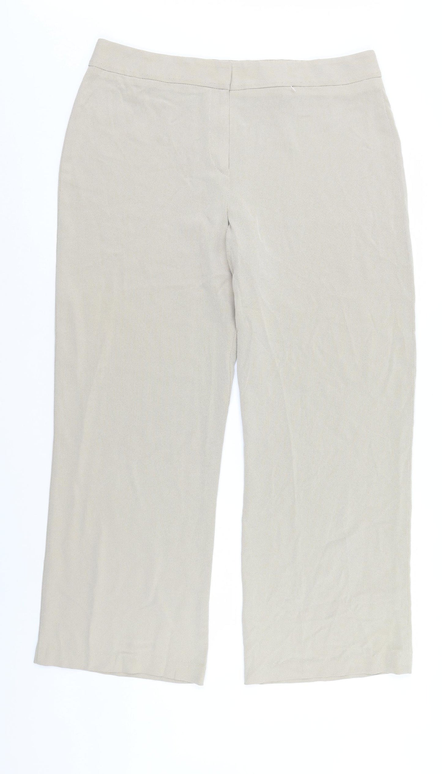 Marks and Spencer Womens Beige   Trousers  Size 16 L27 in