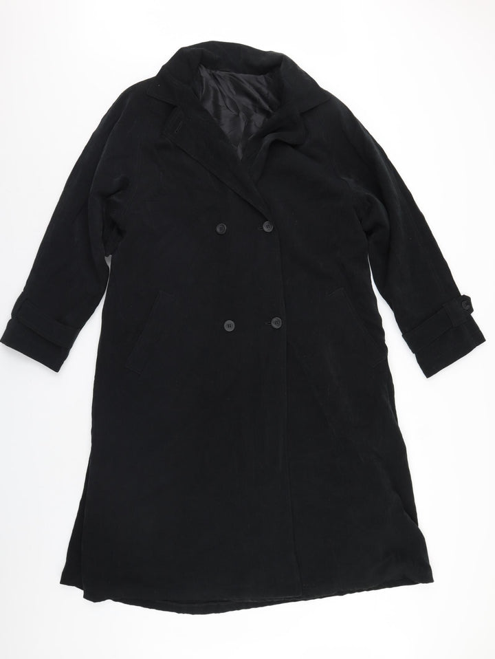 Preworn Womens Black   Overcoat Coat