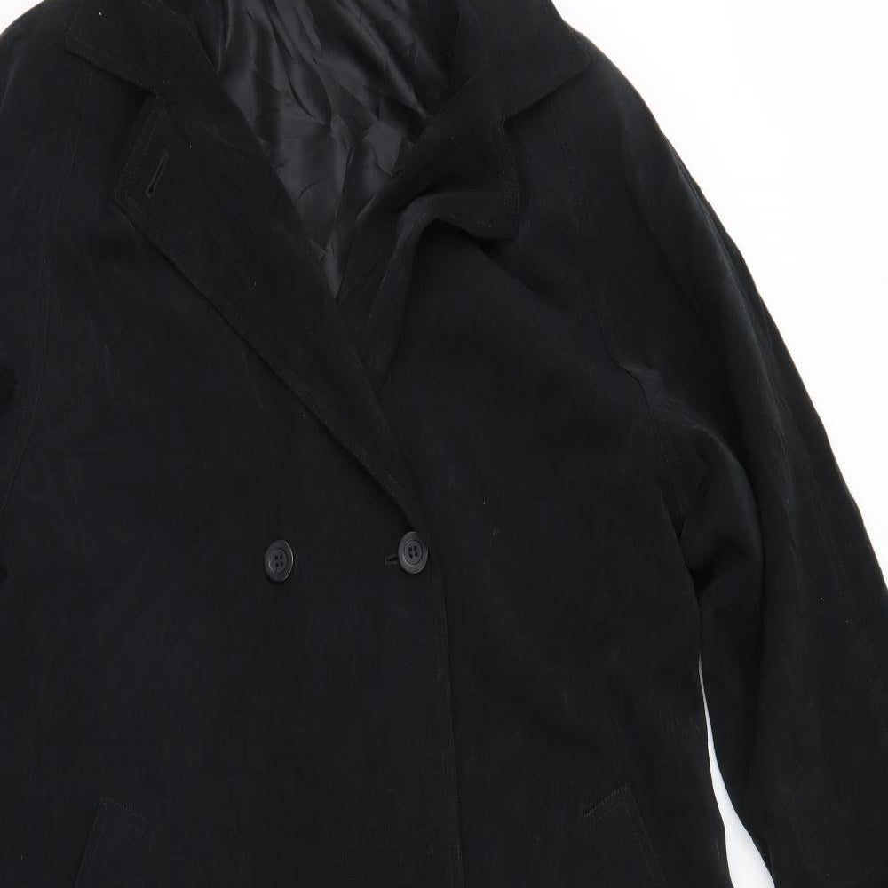 Preworn Womens Black   Overcoat Coat