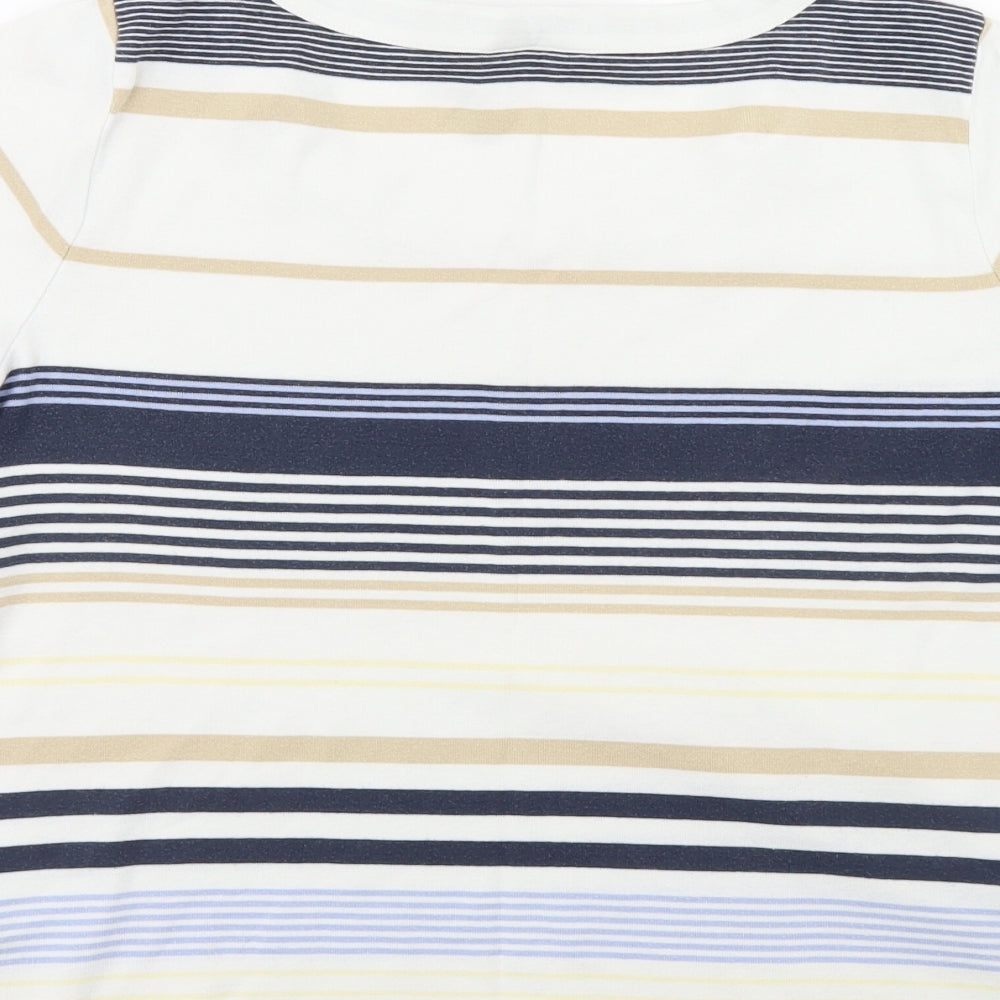 Classic Womens Multicoloured Striped  Basic Tank Size 14