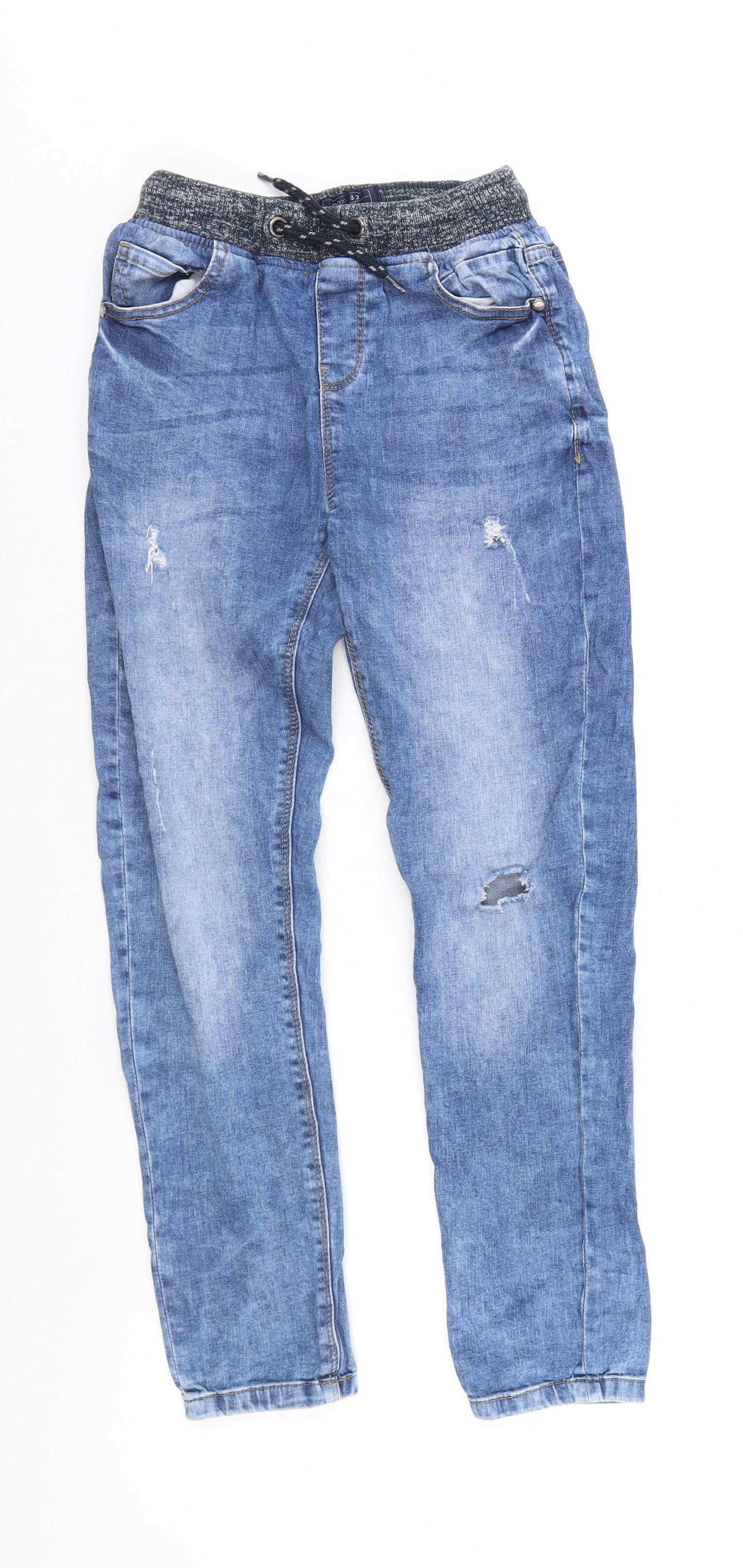 NEXT Boys Blue  Denim Straight Jeans Size 10 Years - distressed