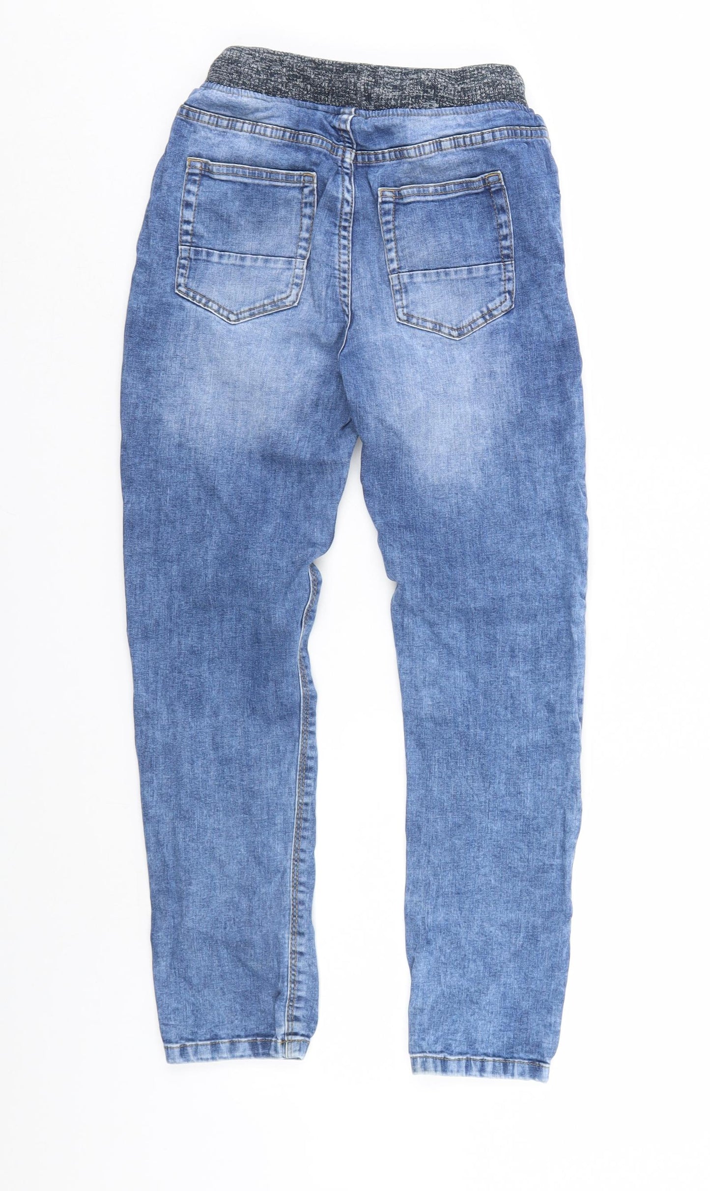 NEXT Boys Blue  Denim Straight Jeans Size 10 Years - distressed